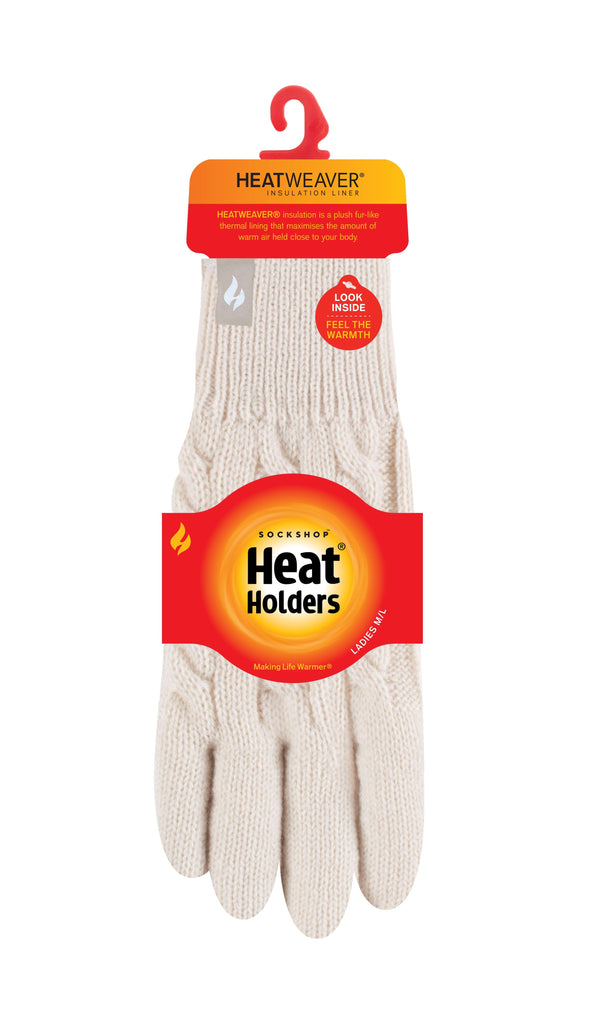 Guantes térmicos Willow para mujer - Crema