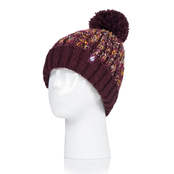 Sombrero Eidda Pom Pom para mujer - Vino