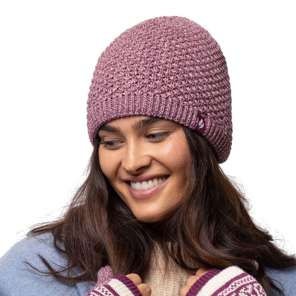 Gorro de punto Nora para mujer - Rosa
