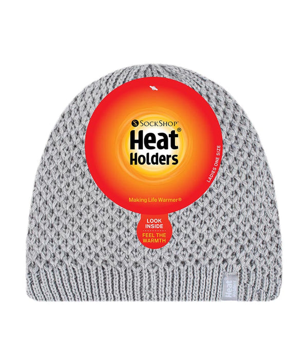 Gorro de punto Nora para mujer - Gris claro