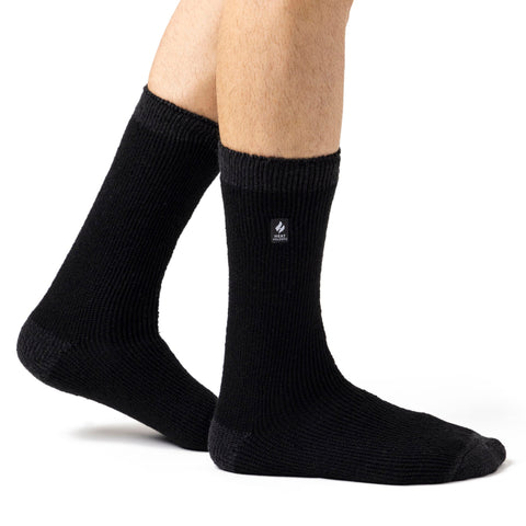 Calcetines con talón y puntera Original Berlin para hombre - Negro y carbón