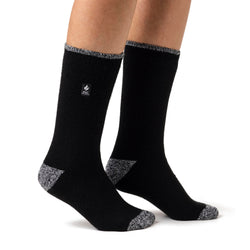 Calcetines para mujer Lite Tenerife con talón y punta - Blanco y negro