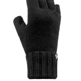 Guantes lisos sin dedos para mujer - Negro