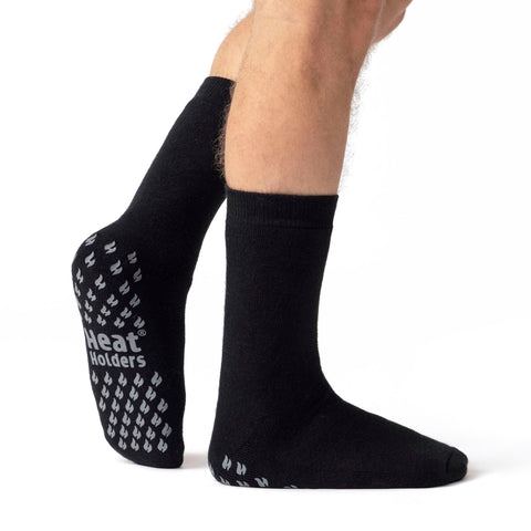 Calcetines tipo pantuflas Raynaud's de doble capa IOMI para hombre - Negro