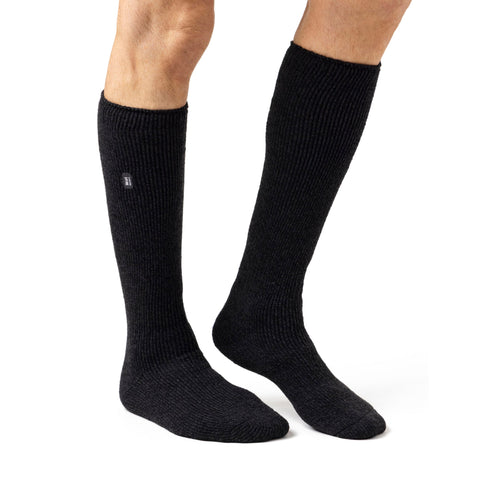 Calcetines largos de mezcla de lana merino Original Outdoors para hombre - Negro