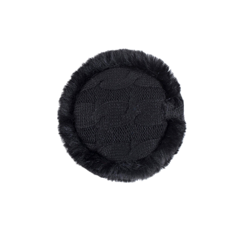 Orejeras plegables ajustables para mujer - Negro