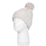 Gorro Arden con pompón para mujer - Crema