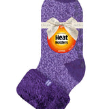 Kids Original Lounge Socks with Turnover Feather Top - Purple
