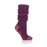 Ladies Original Lounge Socks with Comfy Slouch Top - Wine