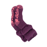 Ladies Original Lounge Socks with Comfy Slouch Top - Wine