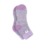 Ladies Original Sleep Socks with Feather Top - Lilac & Grey