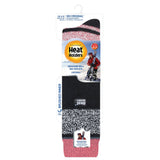 Calcetines deportivos de esquí y nieve extralargos originales para mujer - Negro y rosa