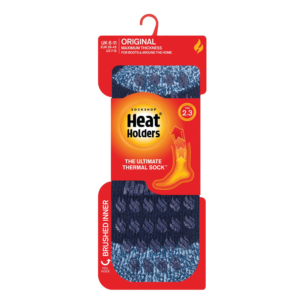 Calcetines tipo pantuflas Original Siskin para hombre - Azul marino
