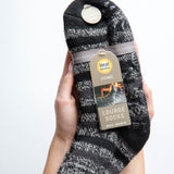 Calcetines lounge Original Whitaker para hombre con parte superior de canalé - Rayas negras