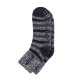 Calcetines lounge Original Whitaker para hombre con parte superior de canalé - Rayas negras