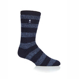 Mens Original Palermo Chunky Stripe Socks - Navy & Denim