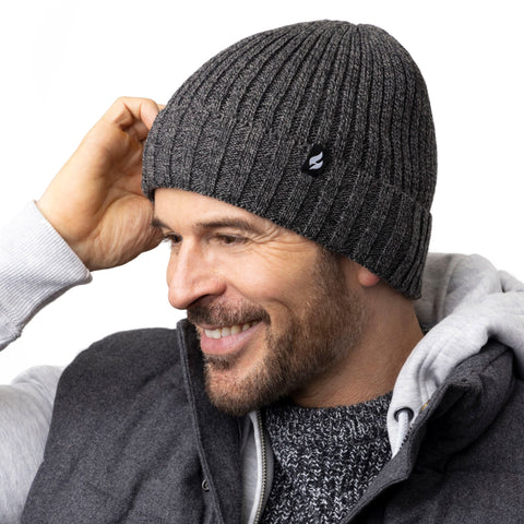 Gorro acanalado con puños vueltos para hombre Lawson - Carbón