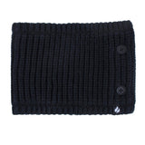 Calentador de cuello unisex con botones - Negro
