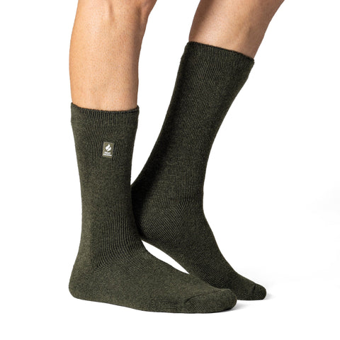 Calcetines lisos Lite Dunlin para hombre - Verde bosque