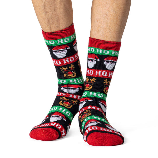 Calcetines navideños Lite para hombre - Ho Ho Ho