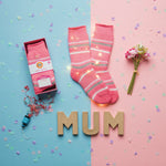 Calcetines en caja de regalo con deseos cálidos para mujer HEAT HOLDERS "Love You Mum"