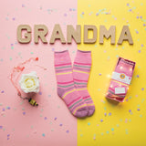 Calcetines en caja de regalo con deseos cálidos para mujer HEAT HOLDERS "Best Grandma"