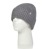 Unisex Lite Ashwood Ribbed Turnover Hat - Light Grey