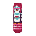 Calcetines navideños Lite para mujer - Pingüino