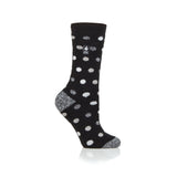 Calcetines Lite Málaga Dots para mujer - Blanco y negro