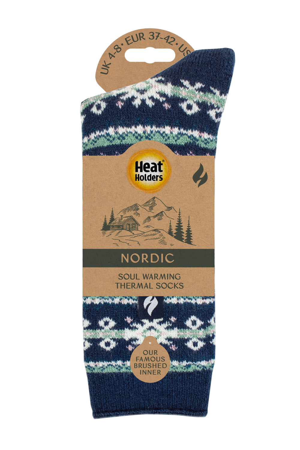 Calcetines Nordic LITE para mujer - Indigo/Rose Blush