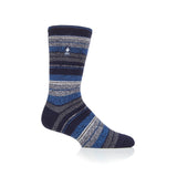 Mens Lite Krakow Multi Stripe Socks - Navy