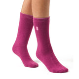 Ladies Lite Thermal Socks - Muted Pink