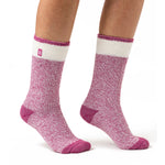 Calcetines torcidos Snowdrop originales para mujer - Rosa