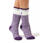 Ladies Original Snowdrop Twist Socks - Purple