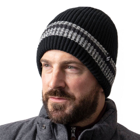 Hombre HEAT HOLDERS Turn Over Cuff Ribbed Hat