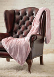 Luxury Fleece Thermal Blanket/Throw - Dusky Pink