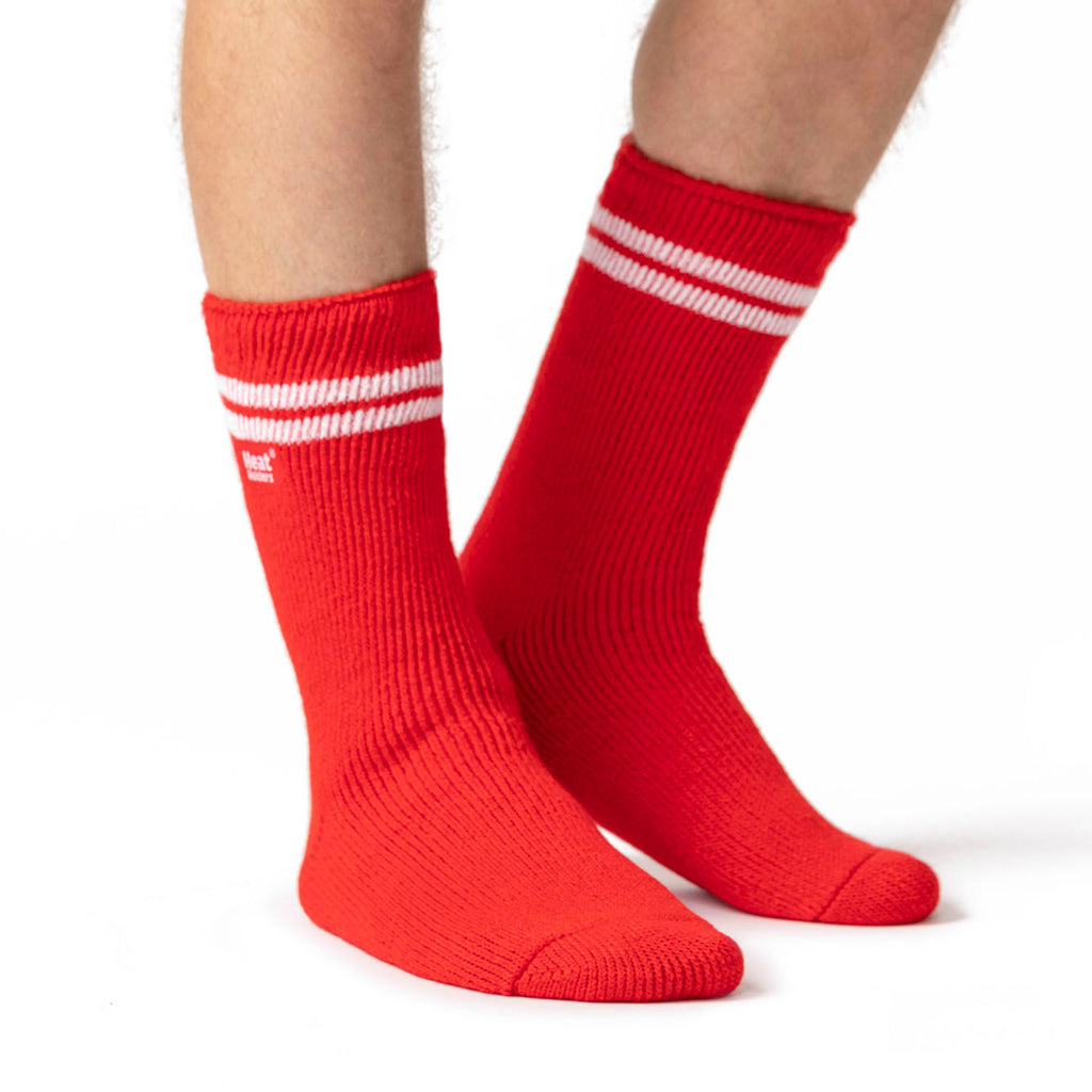 Calcetines de rayas de partidario de fútbol para hombre HEAT HOLDERS – Heat  Holders