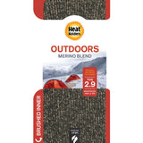 Mens Original Outdoors Long Merino Wool Blend Socks - Khaki
