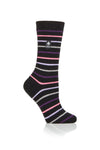 Calcetines Ultra Lite Riga Stripe para mujer - Negro